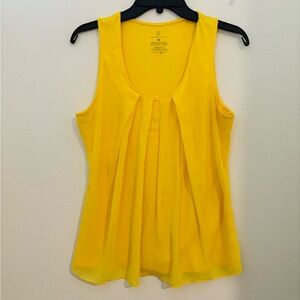 New York & Company Yellow Blouse Size Medium
